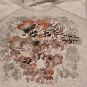 Harley Davidson floral sweatshirt